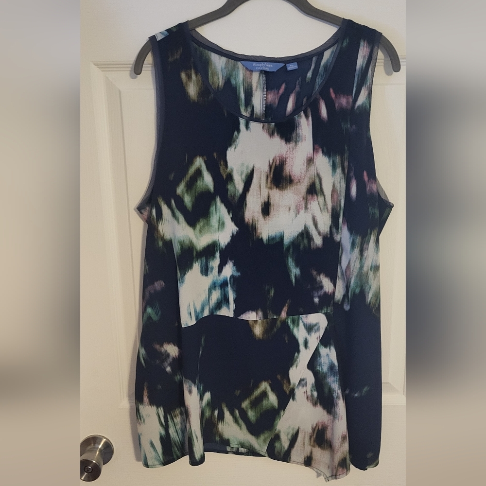 Simply Vera By Vera Wang Sheer Tank Top Size XL